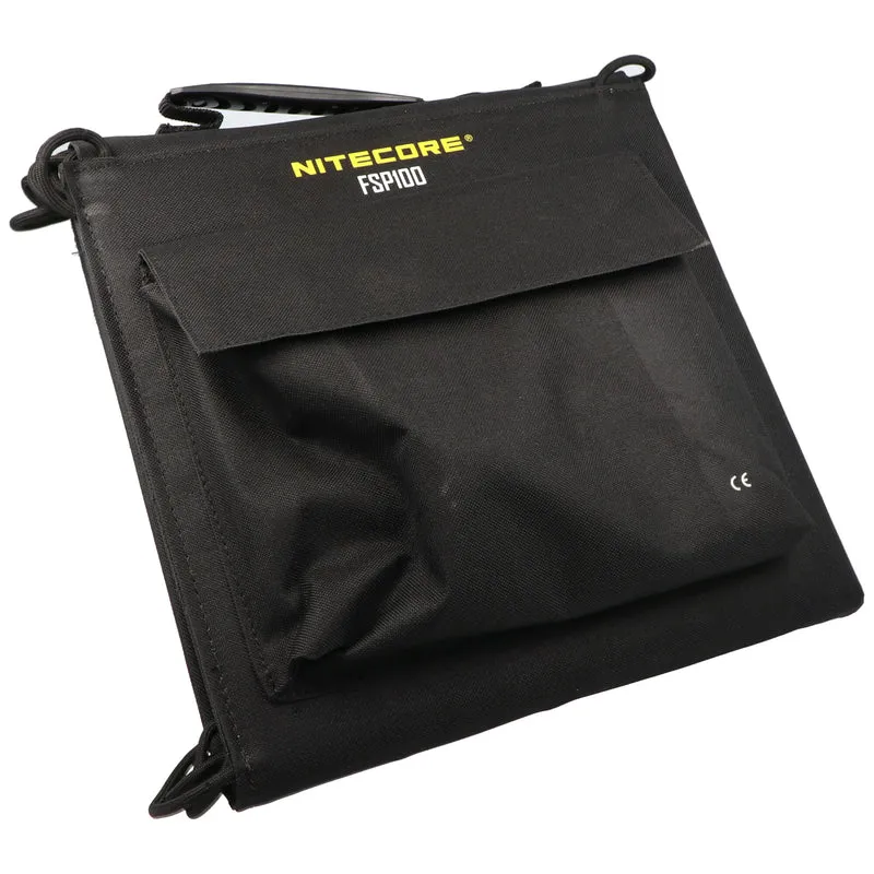 Nitecore FSP100 faltbares Solarpanel mit max. 100W, max. 3A Ausgang, mit USB-C, USB-A Ausgang