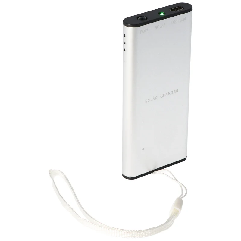 AccuCell Solar-Ladegerät mit eingebautem 1000mAh Li-Polymer Akku
