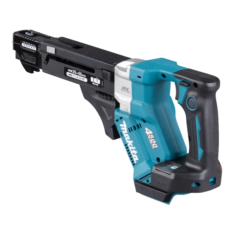 Makita DFR 552 RG Akku Magazinschrauber 18 V 25 - 55 mm Brushless + 2x Akku 6,0 Ah + Ladegerät