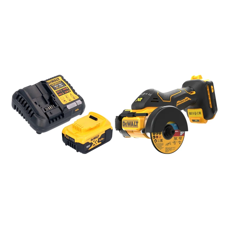 DeWalt DCS 438 P1 Akku Multimaterialschneider 18 V 76 mm Brushless + 1x Akku 5,0 Ah + Ladegerät