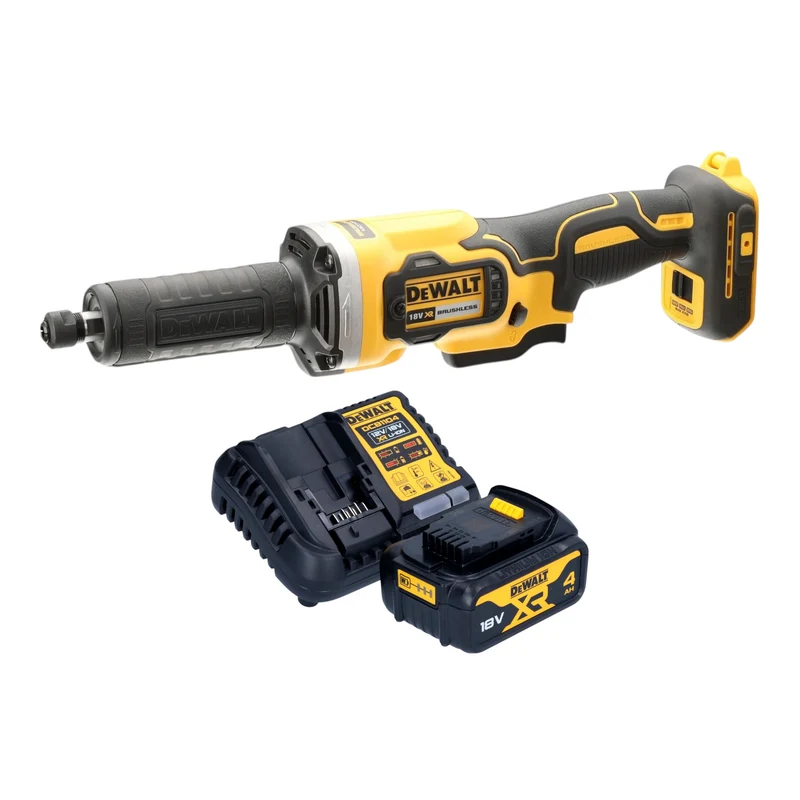 DeWalt DCG 426 M1 Akku Geradschleifer 18 V Brushless + 1x Akku 4,0 Ah + Ladegerät