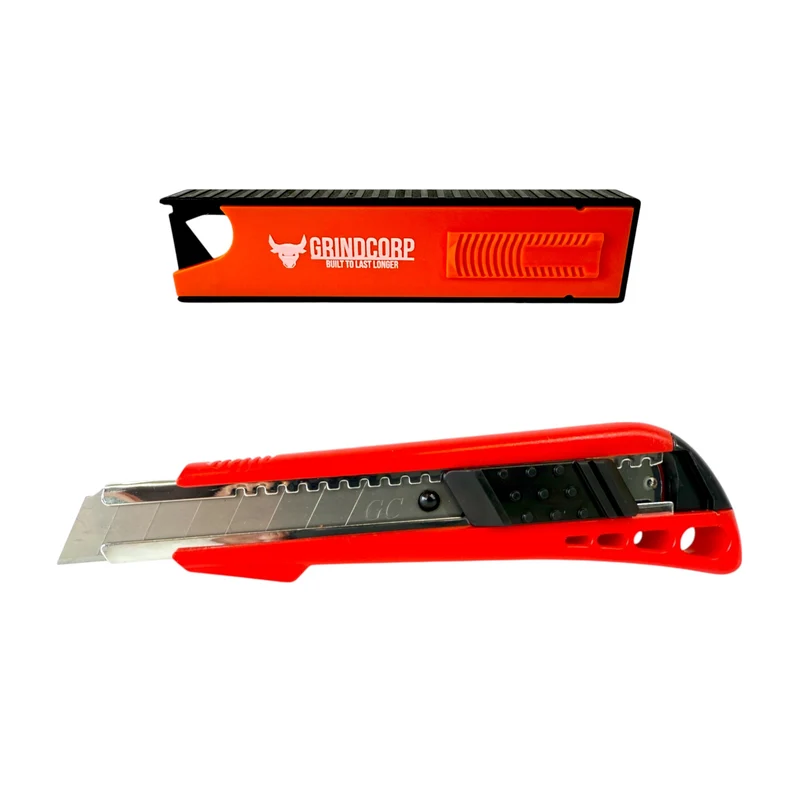 Grindcorp Cuttermesser 18 mm Autolock universal ( 1008822 ) + 10 tlg. Abbrechklinge