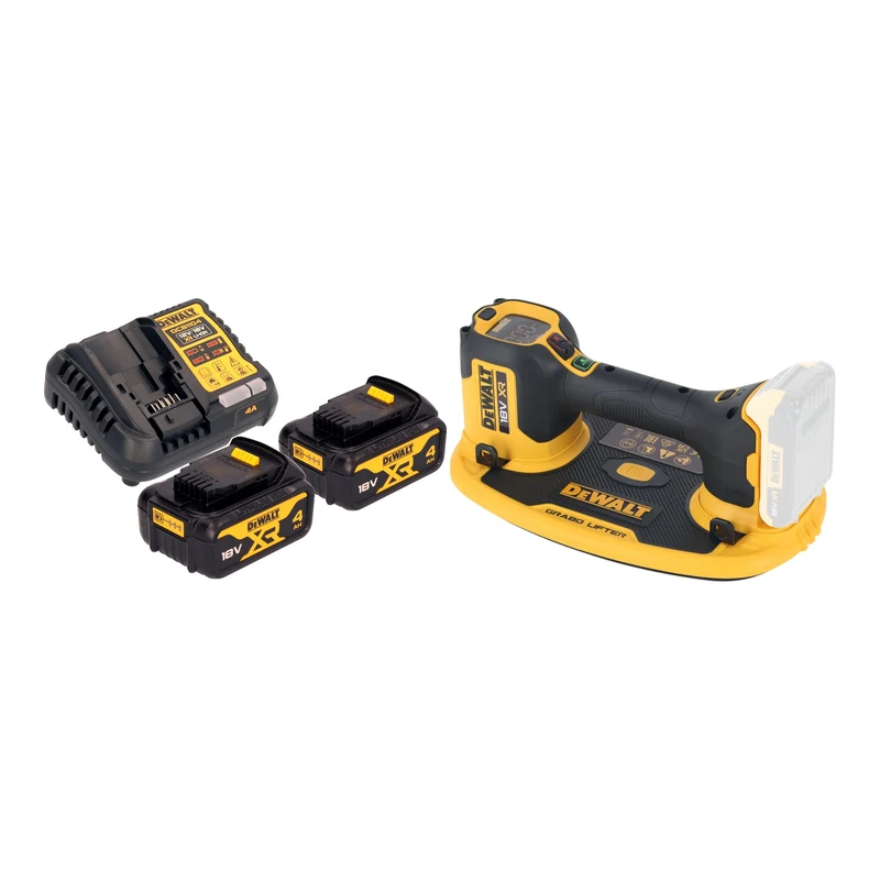 DeWalt DCE 590 M2 Akku Vakuum Heber 18 V 120 kg + 2x Akku 4,0 Ah + Ladegerät