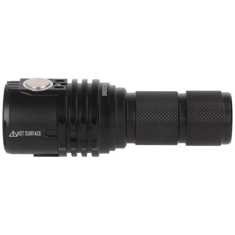 LED-Taschenlampe Imalent MS03 mit max. 13000 Lumen, Leuchtweite bis zu 324 Meter, mit Akku, kaltweiß