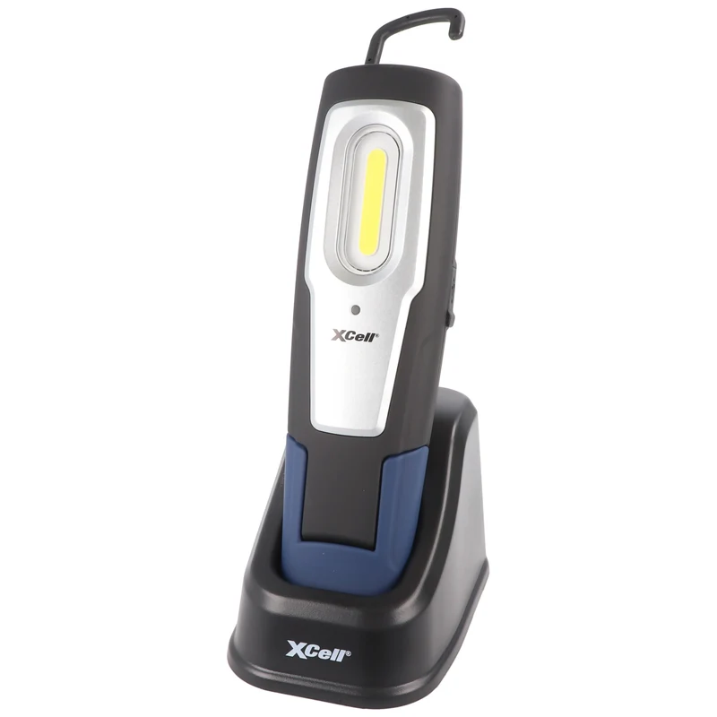 Superhelles LED-Arbeitslicht mit zwei Leuchtstufen inklusive Ladeschale.Worklight mit Magneten