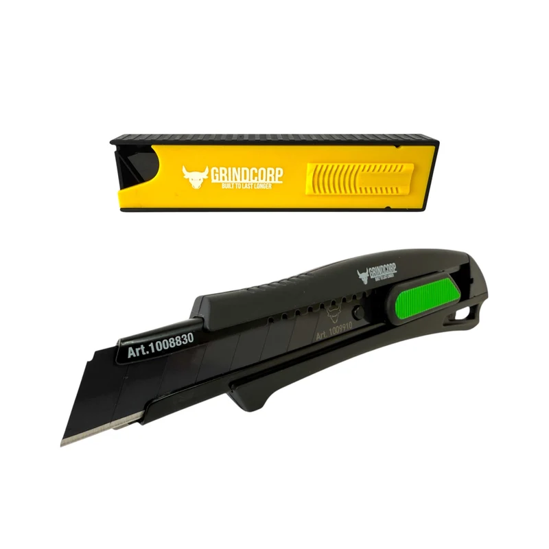 Grindcorp Cuttermesser 18 mm Autolock universal ( 1008830 ) + 10 tlg. Abbrechklinge