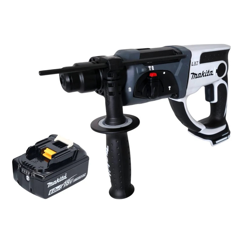 Makita DHR 202 G1W Akku Bohrhammer 18 V 20 mm 2,0 J weiß + 1x Akku 6,0 Ah - ohne Ladegerät