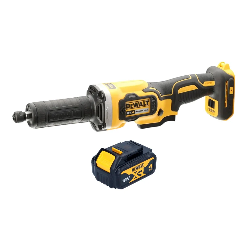 DeWalt DCG 426 N Akku Geradschleifer 18 V Brushless + 1x Akku 4,0 Ah - ohne Ladegerät