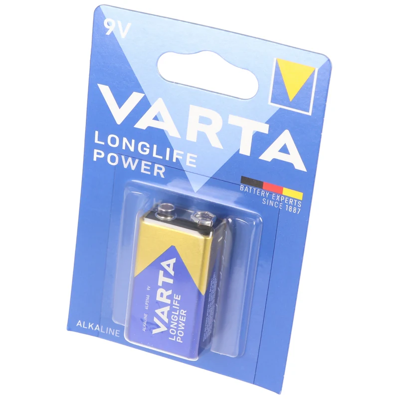Varta Longlife Power (ehem. High Energy) 9V E-Block 4922 Batterie 1-er Blister