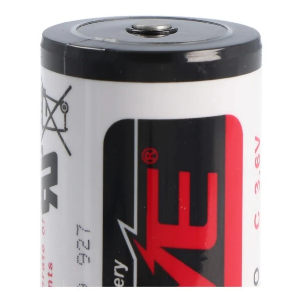EVE ER26500 Lithium Batterie C Size Bobbin ER 26500, 3,6 Volt 8500mAh mit schmalem Pluspol min. 0,3mm, max. 0,5mm
