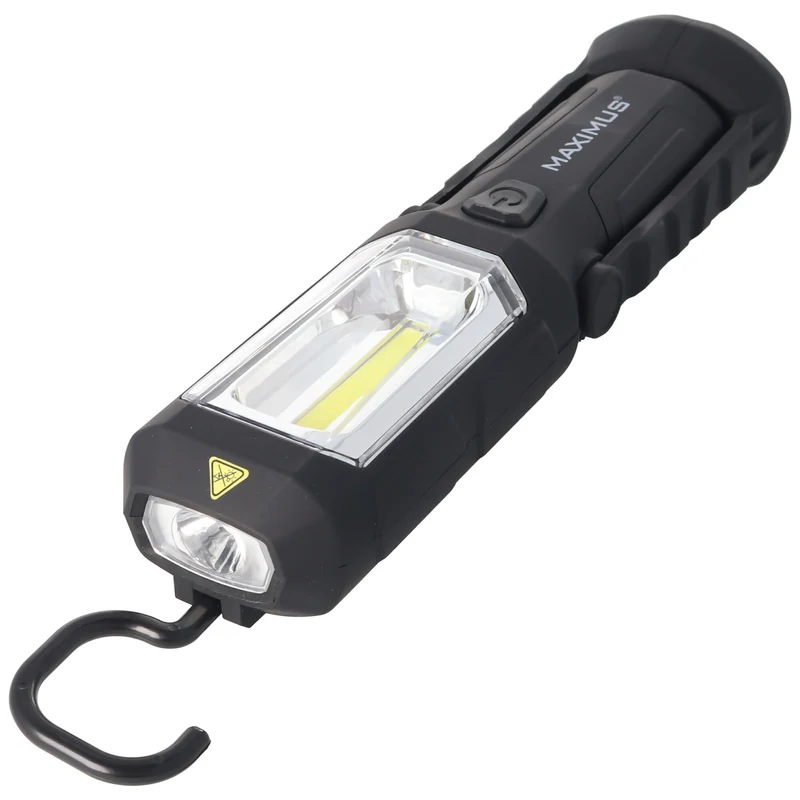 Maximus 3W LED Arbeitsleuchte inklusive 3 Marken Alkaline Batterien mit Magnet, max. 250 Lumen