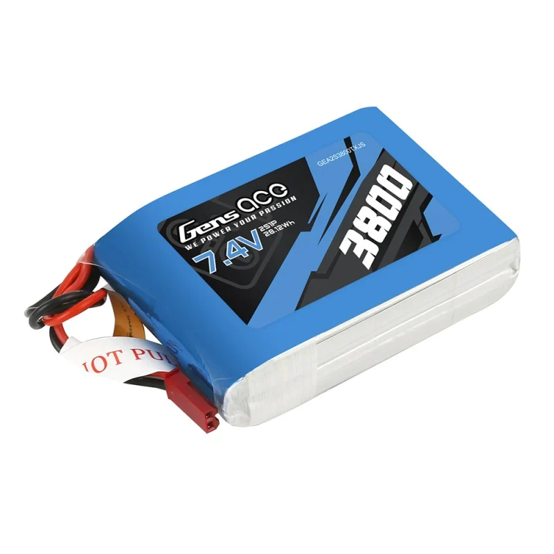 Gens Ace 3800 mAh 7,4 V 2S1P TX Lipo-Akkupack mit JST-SYP-Stecker