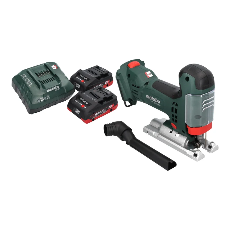 Metabo STA 18 LTX 100 Akku Stichsäge 18 V 100 mm Brushless + 2x LiHD Akku 4,0 Ah + Ladegerät