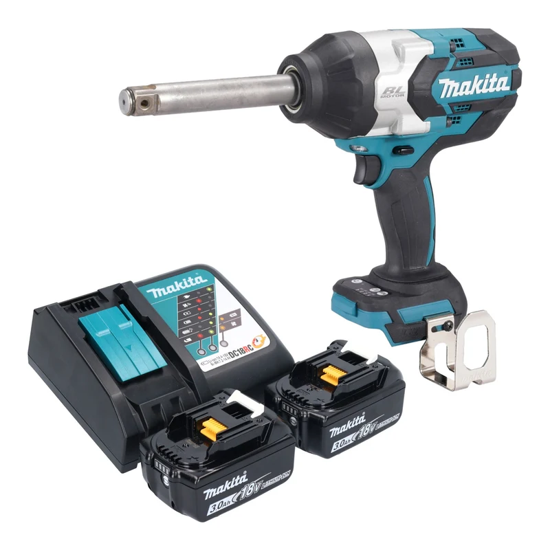 Makita DTW 1005 RF Akku Schlagschrauber 18 V 1360 Nm 3/4" Brushless + 2x Akku 3,0 Ah + Ladegerät