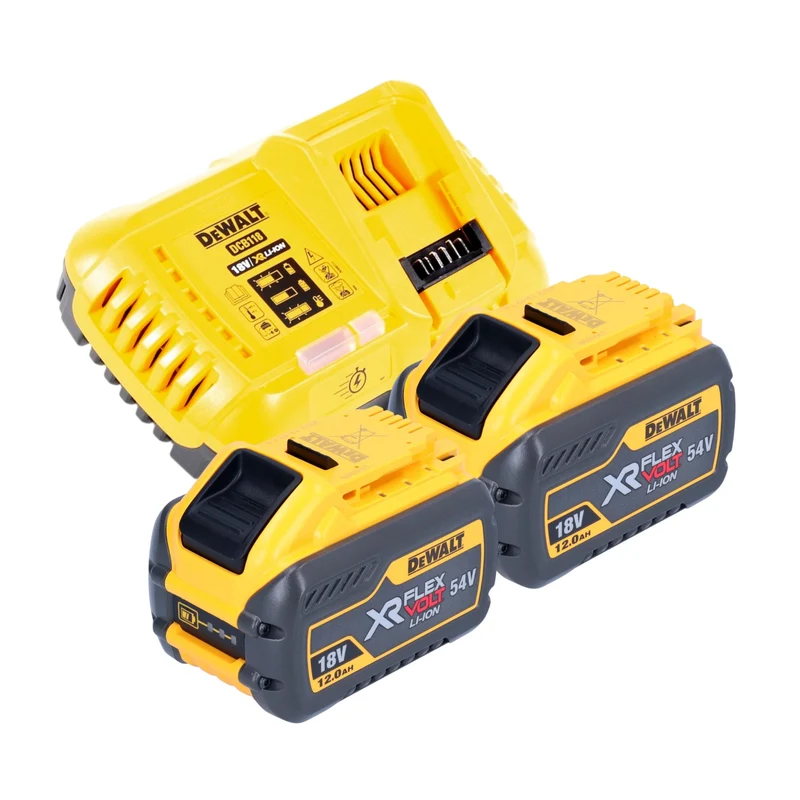 DeWALT DCS 578 Y2T Akku Kreissäge 54V XR FlexVolt 190 mm Brushless + 2x Akku 12,0 Ah + Ladegerät + TSTAK