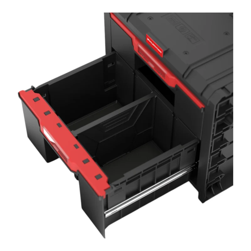Toolbrothers RHINO L Drawer 2 Cart Plus ECO - Mobiler Schubladen Werkzeugkoffer 9,5 l 12 l mit Doppelteleskopgriff