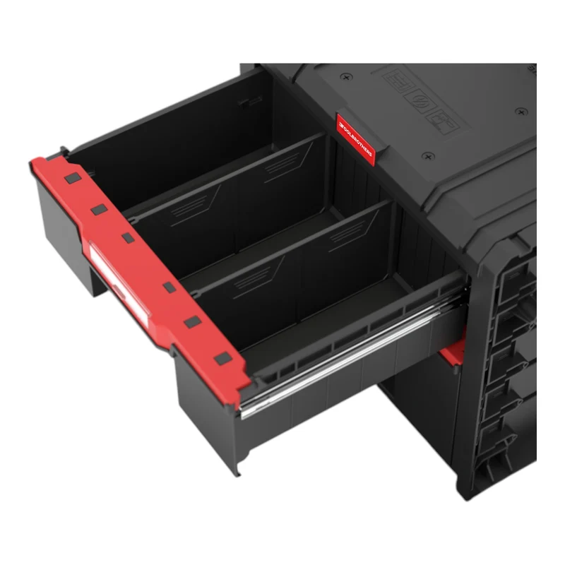 Toolbrothers RHINO L Drawer 2 Cart Plus ECO - Mobiler Schubladen Werkzeugkoffer 9,5 l 12 l mit Doppelteleskopgriff