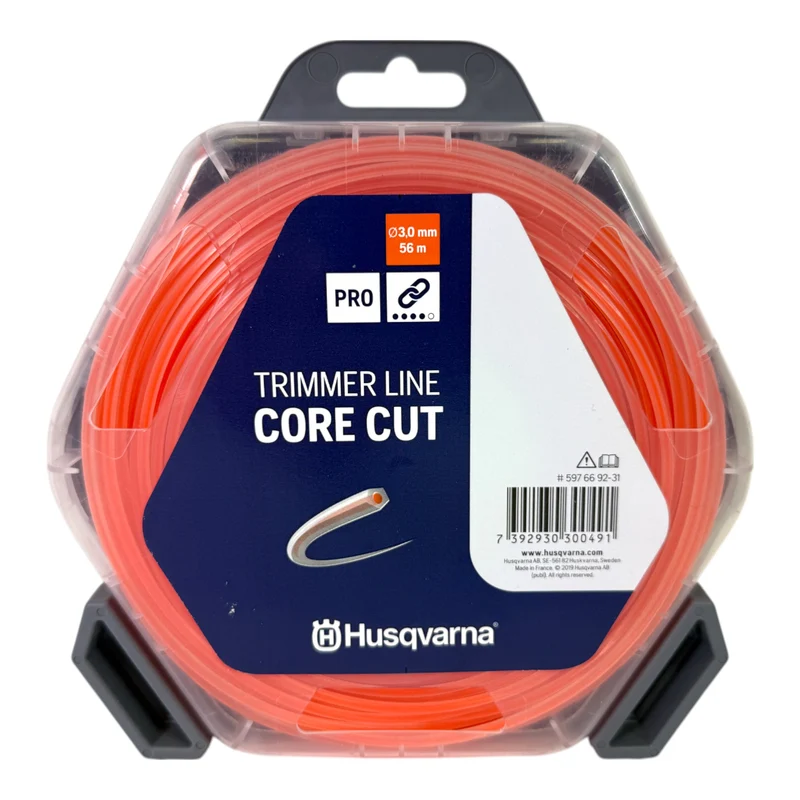 Husqvarna Core-Cut Trimmerfaden Ø 3,0 mm x 56 m Länge Orange ( 597669231 )