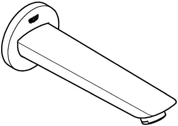 GROHE Bau Cosmopolitan Wanneneinlauf Wandmontage 171 mm Ausladung Chrom