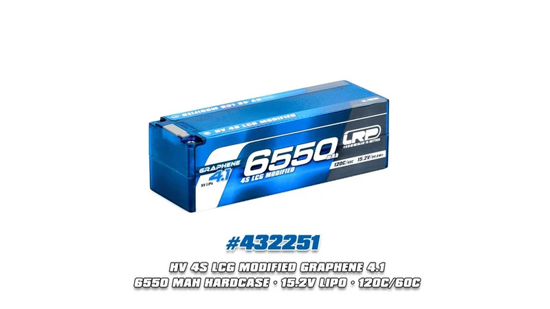 LRP HV LCG Modified GRAPHENE-4.1 4S 6550mAh Hardcase 15.2V 120C/60C