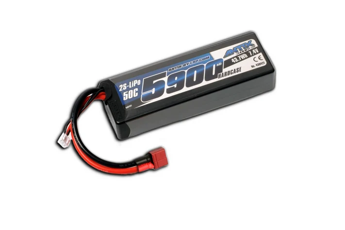 ANTIX by LRP 2S 5900 7.4V 50C Hardcase T-Plug LiPo