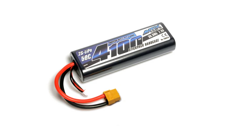 ANTIX by LRP 2S 4100mAh 7.4V 50C Stickpack Hardcase XT60 LiPo