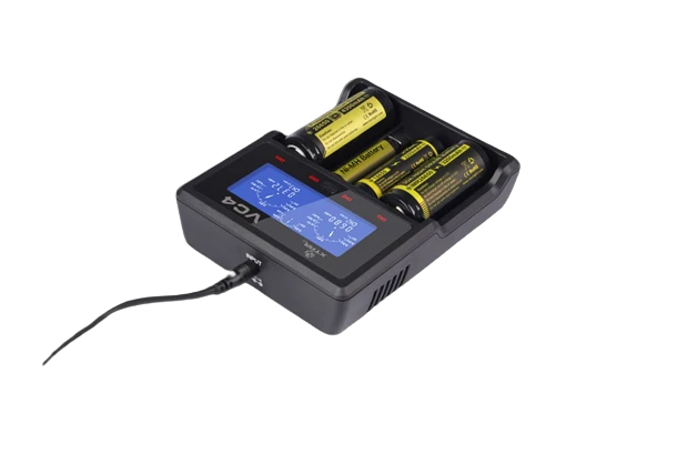 Xtar VC4 - Ladegerät für Li-Ion 3,6V - 3,7V und NIMH Akkus + USB-Kabel