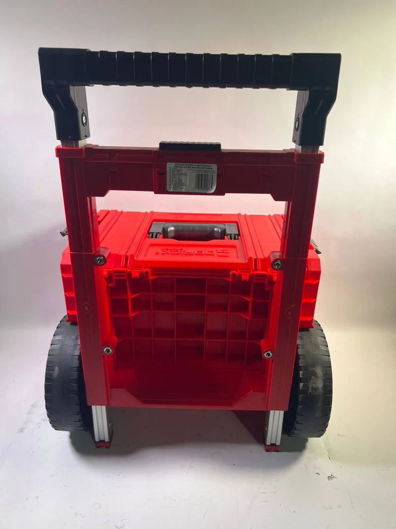 Qbrick System PRO Cart 2.0 Plus RED ULTRA HD stapelbar 490 x 415 x 660 mm 29 l IP54 abnehmbarer Doppelteleskopgriff - Leicht Gebraucht