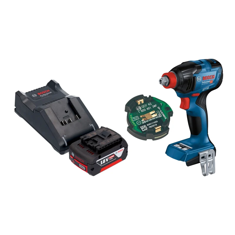 Bosch GDX 18V-210 C Professional Akku Drehschlagschrauber 18 V 210 Nm Brushless + 1x Akku 5,0 Ah + Ladegerät + GCY 42 Bluetooth Modul