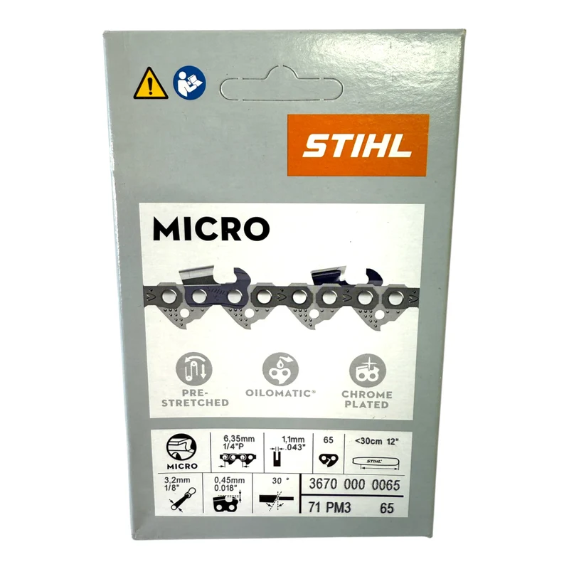 Stihl 1/4" Picco Micro 3 (PM3) Sägekette 30 cm 1/4" P 1,1 mm 65 TG ( 36700000065 )