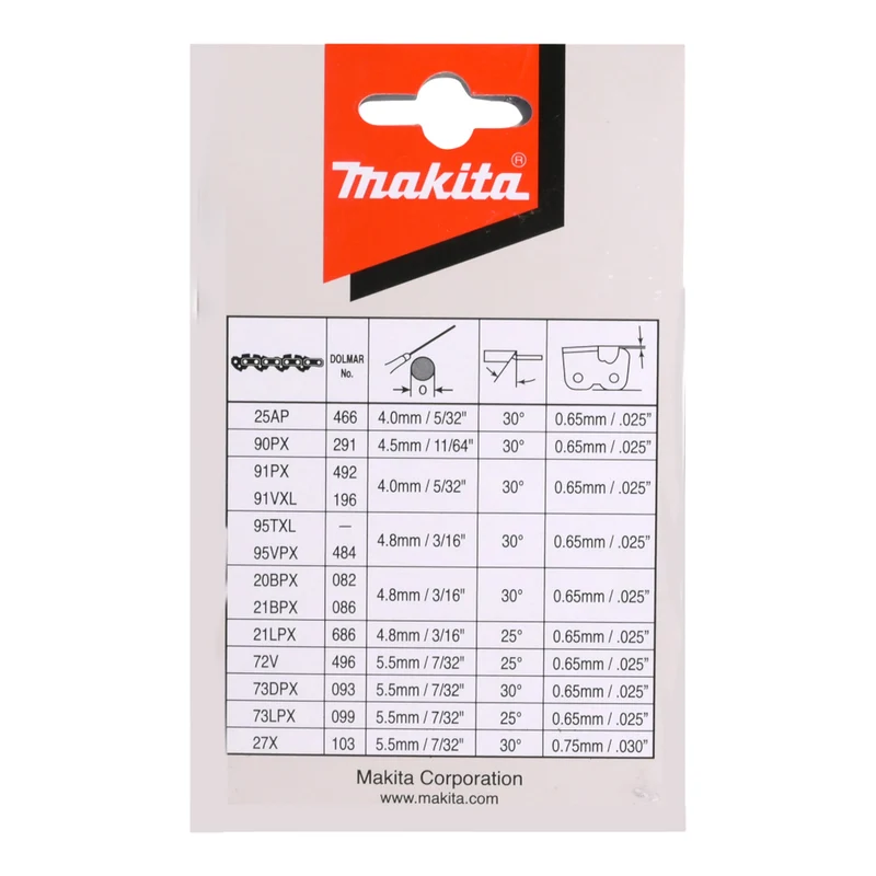 Makita 90PX Sägekette 3/8" 1,1 mm 40 cm 56 TG ( 191H03-4 ) Ersatzteil für DUC 307 / 353 / UC 011 G / 012 G / 015 G / 016 G / 4041 A