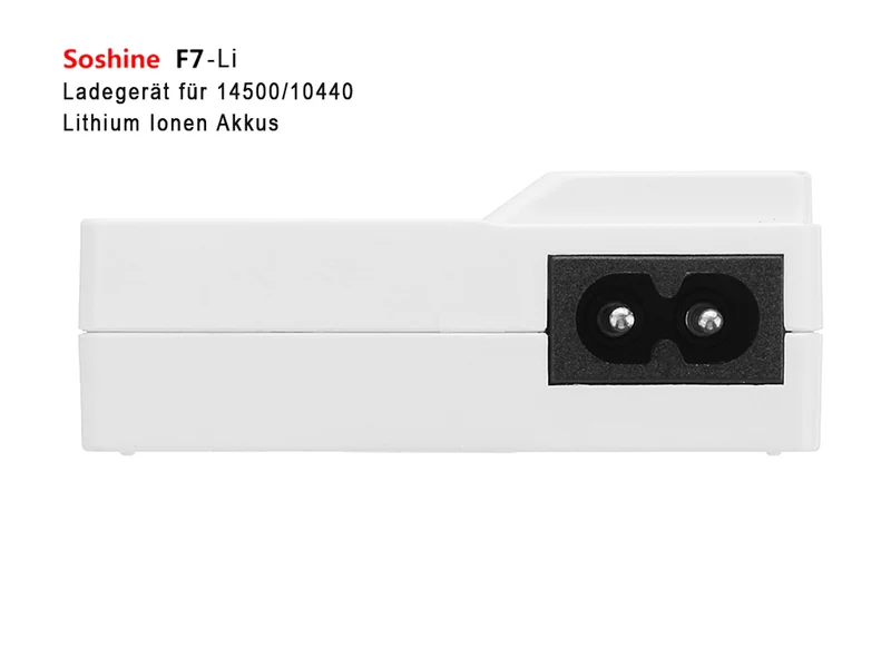 Soshine F7-Li für Li-Ionen 3,6V - 3,7V Akkus 10440/14500