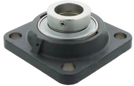 Flanschlager-Gehäuseeinheit RCJO100 100 mm viereckig von INA – Grauguss, zweifache Dichtung, Exzenterspannring