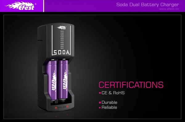 Efest SODA Lithium-Ionen-Ladegerät