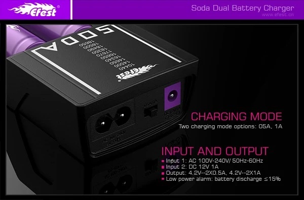 Efest SODA Lithium-Ionen-Ladegerät