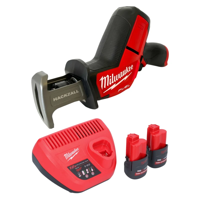 Milwaukee M12 CHZ-252 Akku Säbelsäge 12 V Brushless + 2x Akku 2,5 Ah + Ladegerät