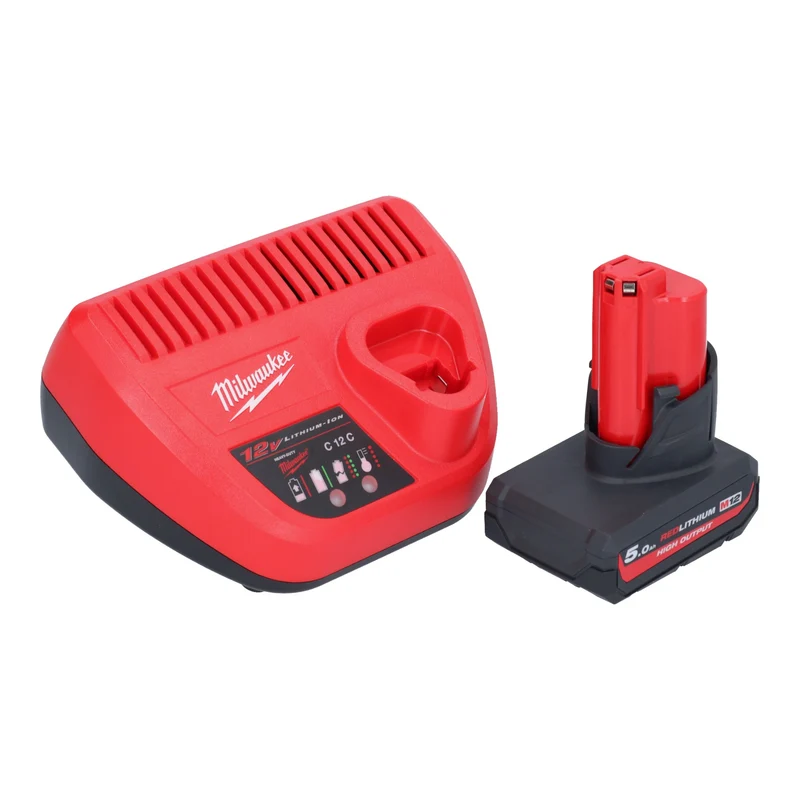 Milwaukee M12 CHZ-501 Akku Säbelsäge 12 V Brushless + 1x Akku 5,0 Ah + Ladegerät