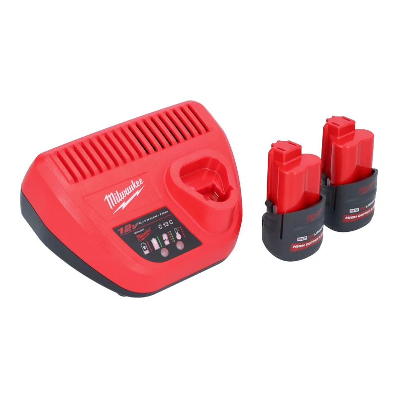 Milwaukee M12 BID-252 Akku Schlagschrauber 12 V 112 Nm 1/4" + 2x Akku 2,5 Ah + Ladegerät