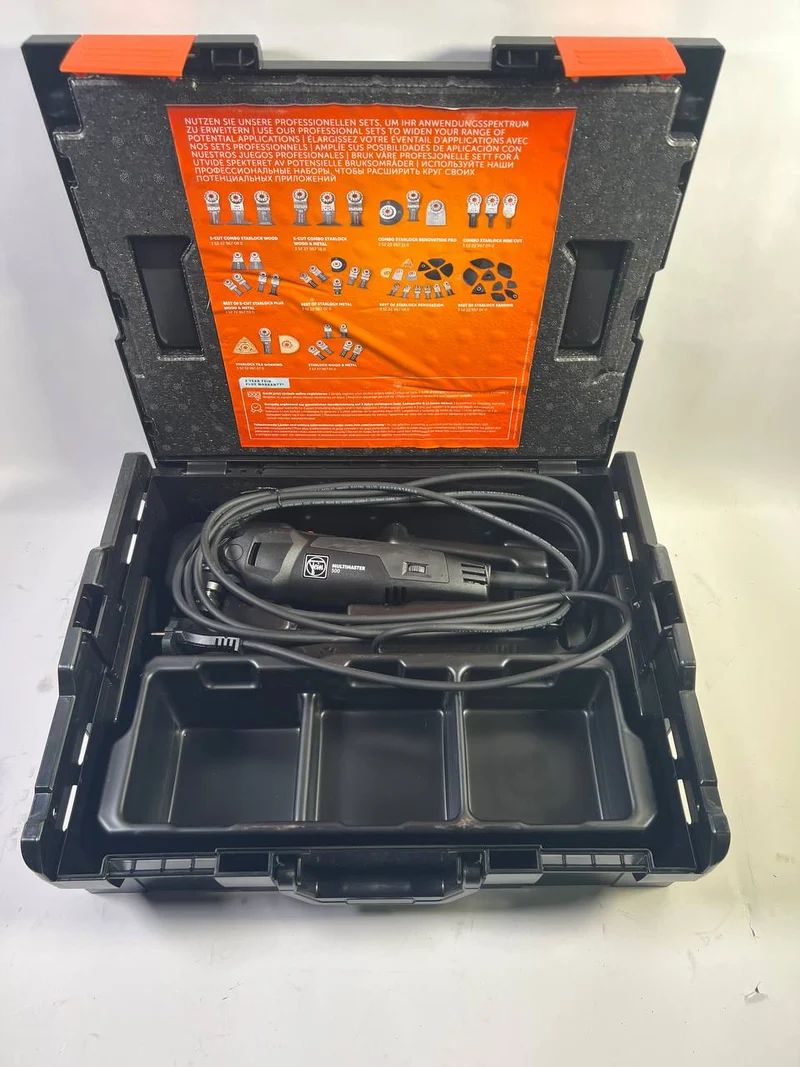 Fein Multimaster MM 500 Plus Multifunktionswerkzeug 350 W Starlock Plus Black Edition + L-Boxx - Neuwertig