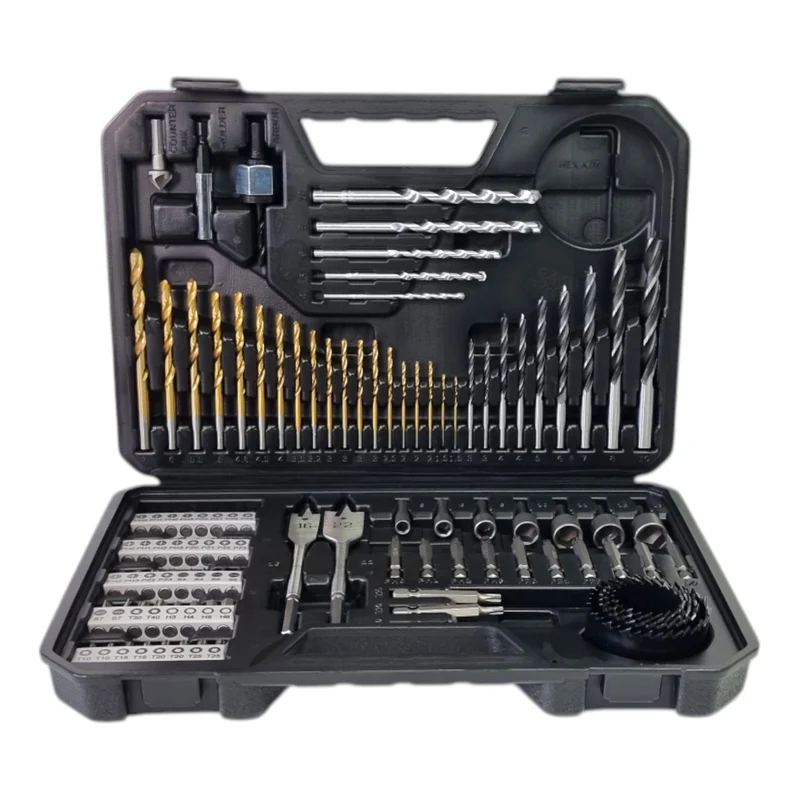 Bosch V-Line Titanium Bit und Bohrer Set 103 tlg. + Koffer ( 2607017367 ) Phillips / Pozidriv / Torx / Hex / Schlitz