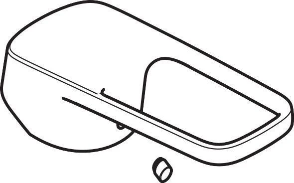 Hansgrohe Bügelgriff Loop chrom für Wannen- und Brausenmischer – Unterputz Armaturengriff