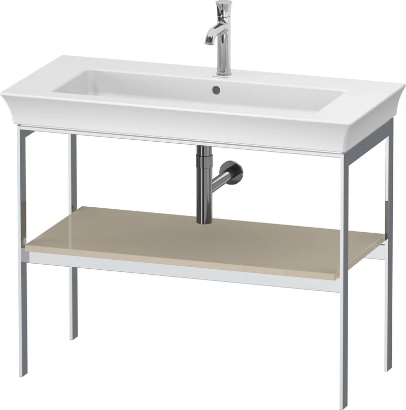 DURAVIT Metallkonsole bodenst. White Tulip 760x984x450mm, Hochglanz