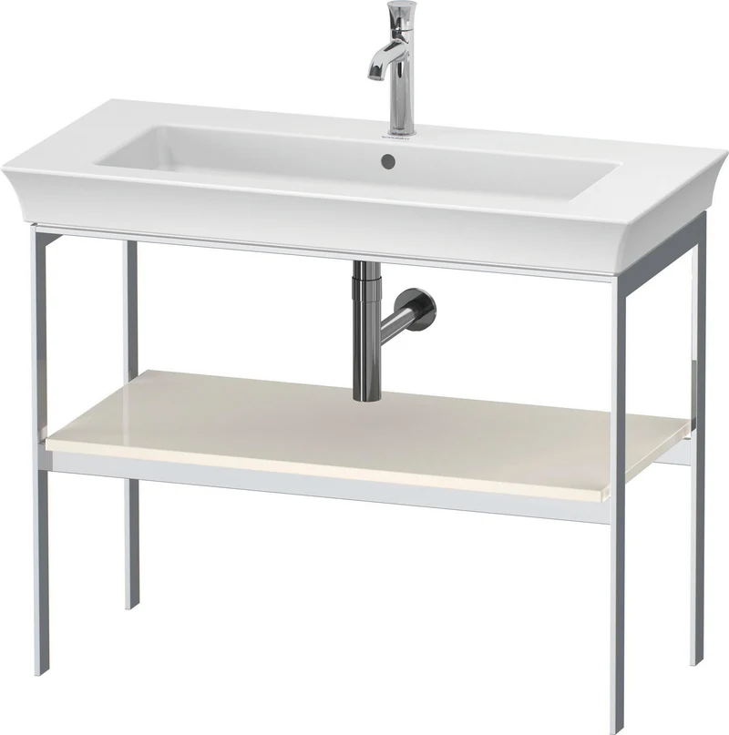 DURAVIT Metallkonsole bodenst. White Tulip 760x984x450mm, Hochglanz