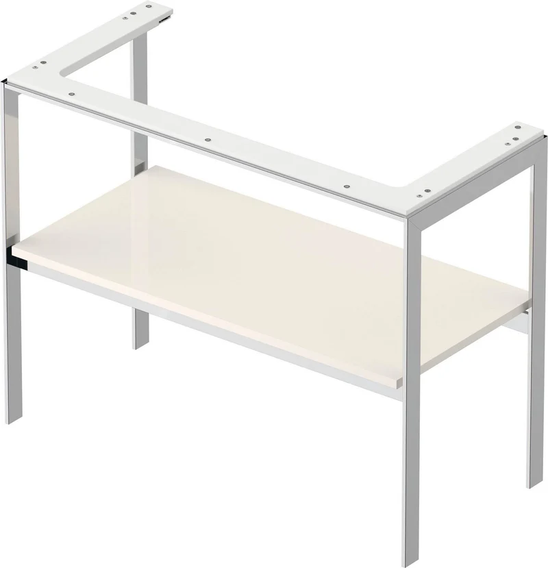 DURAVIT Metallkonsole bodenst. White Tulip 760x984x450mm, Hochglanz