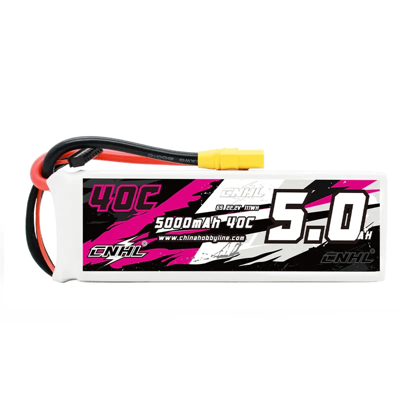 CNHL 6S 5000mAh 22,2V 40C XT90 Lipo-Akku