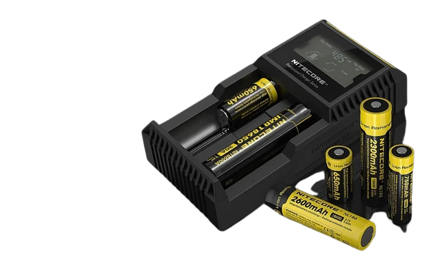 Nitecore Digicharger D2 EU - Ladegerät für Li-Ion, Ni-MH, Ni-CD und LIFePo4 Akkus