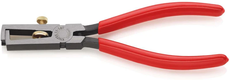 KNIPEX Abisolierzange 160 mm mit Öffnungsfeder und Kunststoffüberzug – präzise Kabelschneider
