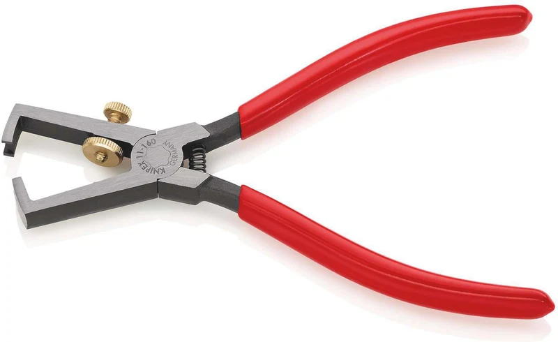 KNIPEX Abisolierzange 160 mm mit Öffnungsfeder und Kunststoffüberzug – präzise Kabelschneider