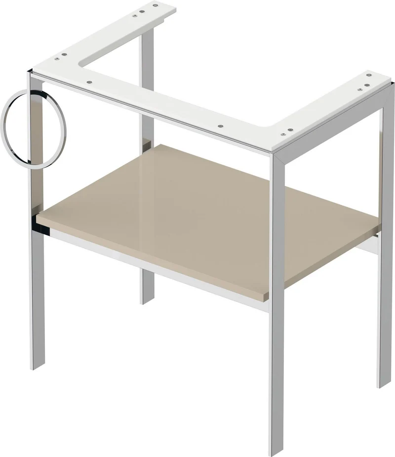 DURAVIT Metallkonsole bodenst. White Tulip 760x684x450,HH Hochglanz
