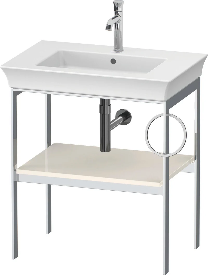 DURAVIT Metallkonsole bodenst. White Tulip 760x684x450,HH Hochglanz